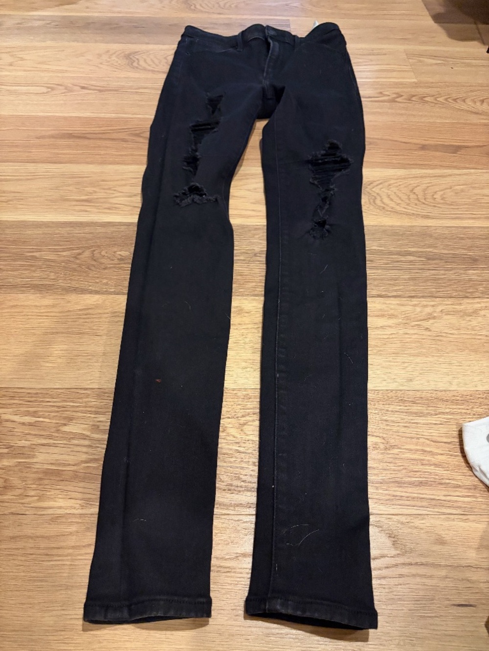 Black Abercrombie Ripped Jeans